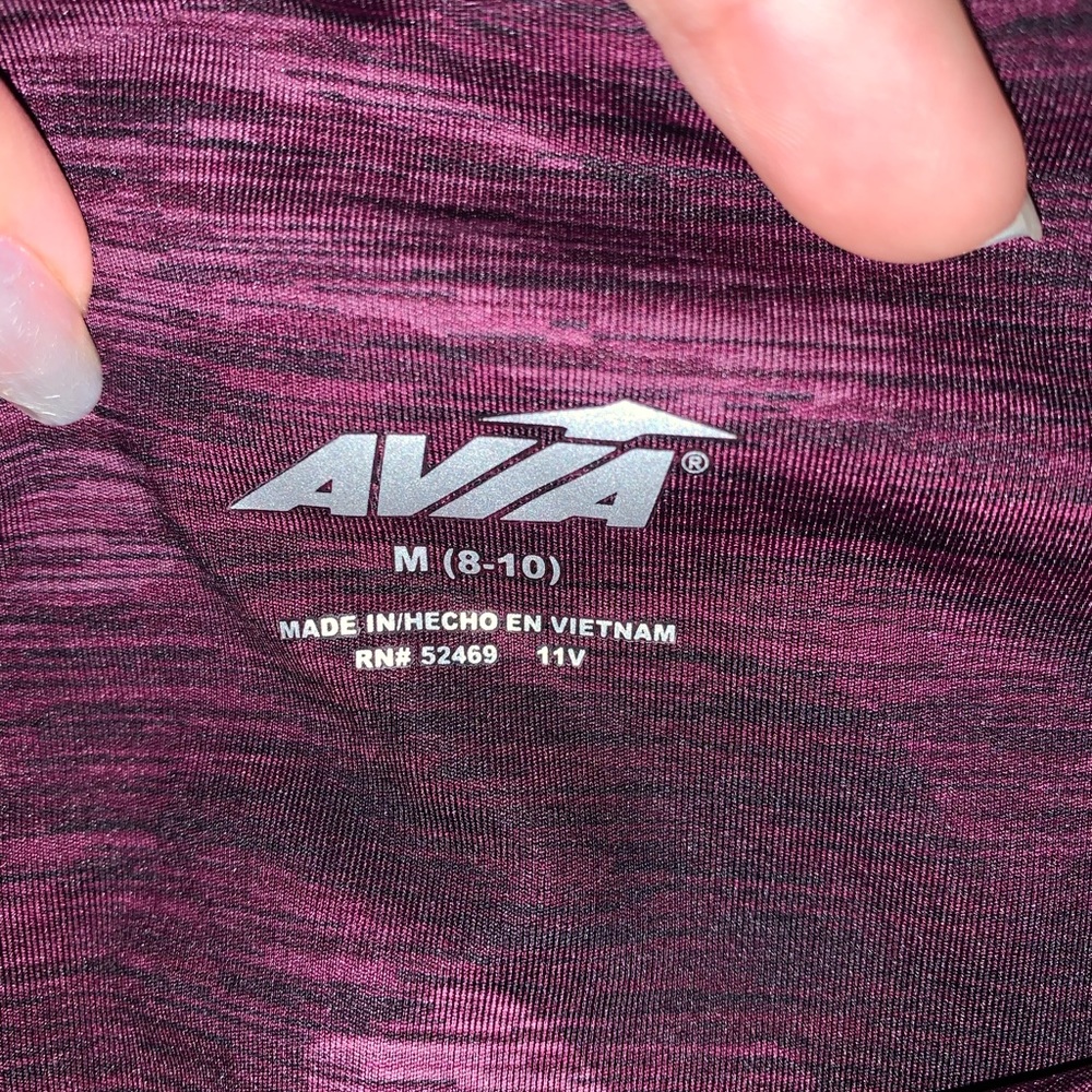 Avia athletic red camo leggings